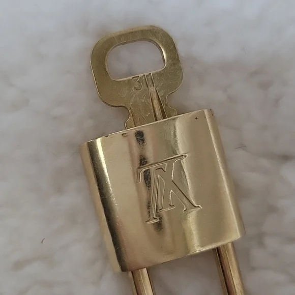 Louis Vuitton #311 Gold Brass Lock and Key